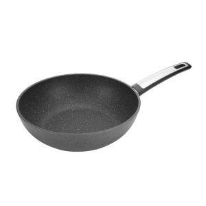 i-Premium Stone Tigan guri i thelle Wok 28 cm