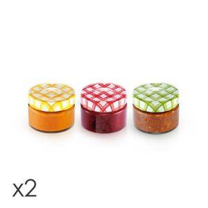 Della Casa Set kavanoze per ruajtje ushqimi 125 ml 6 cp