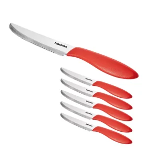 Presto Set thika tavoline te kuqe 12cm 6 cp