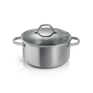 Steelcraft Tenxhere çeliku me kapak 24cm 5L